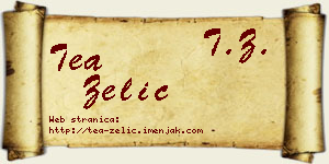 Tea Zelić vizit kartica
